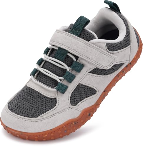 Image of WHITIN Little /Big Kid Wide Barefoot Shoes | Retro Sneakers for Boys /Girls | Adventure-Ready