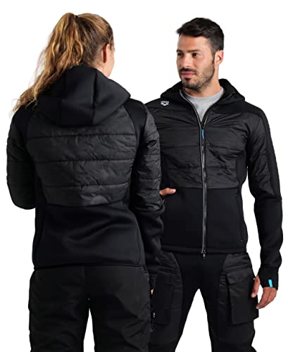 ARENA Team Unisex Half-Quilted Hooded Jacket Regular Fit Full Zip Insulated Panels2