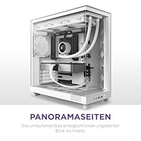 NZXT H6 Flow - Kompaktes Dual-Kammer ATX PC-Gehäuse - Weiß – Ansicht 3