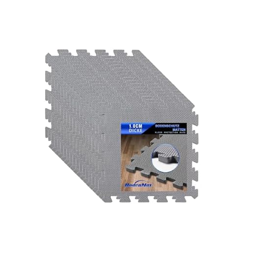 BodenMax Tapete Puzzle suelo goma EVA Tatami puzzle alfombra puzzle suelo gimnasio en casa esterilla fitness - puzzle mat 18 losetas modular 30x30x1cm - Gris 1.66 m²
