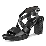 Paul Green Sandalette 7924-001, Glattleder, Schwarz, Damen EU 6/39