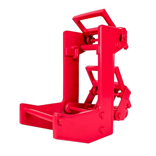 Qualcraft 2601 Tragbarer Wagenheber, zur Verwendung mit 3,8 x 8,9 cm Tannenstangen oder 2,5 cm Außendurchmesser, Temperguss, Rot/Ausflug, einfarbig (Getaway Solids), 1-(Pack)