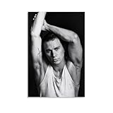 XuXueCC Channing Tatum Retro-Poster, Stern, dekoratives 