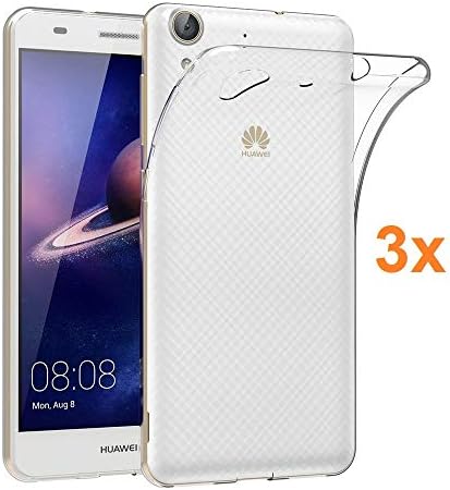 REY Pack 3X Cover in Gel TPU Trasparente per XIAOMI Mi 8 - Mi8, Ultra Sottile 0,33 mm, Morbido Flessibile, Custodia Silicone