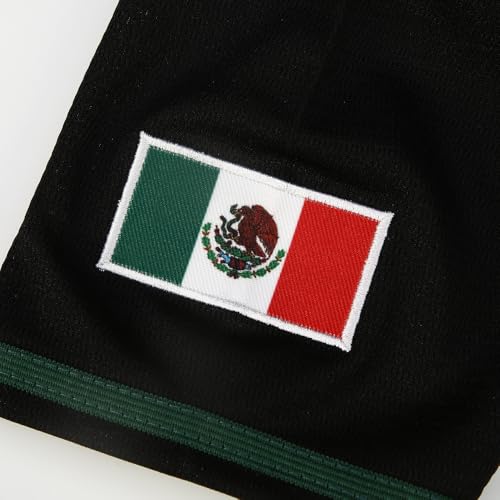 Movie Football Camisa masculina México #34#7 uniforme de beisebol costurado com bandeira mexicana ca