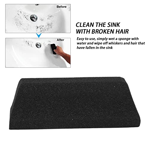 Image of Beard Trimming Sponge for Men - Compact, Absorbent Hair Sponge Compatible with Bathroom Sink, Barber Brush & Beard Trimmer Accessories