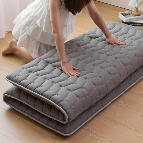 Premium Japanese Floor Futon Mattress Queen Size 80'x 60', 100% High Density Comfortable Foam, 3.5'...