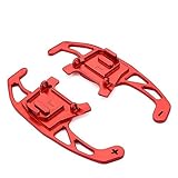 LMDO Para VW for Golf 7 7.5 for GTI for MK7 for GTE for GTD for RLINE for Volkswage for Polo for Scirocco for Jetta for GLI Car Steering Wheel Paddle Shift Shift Sticker(rojo)