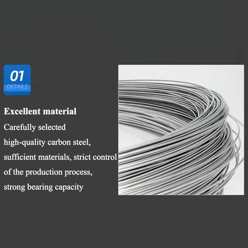 Alambre sólido galvanizado diámetro 2.2mm, peso 20Kg, acero galvanizado para manualidades, proyectos DIY, cercas miniatura 4