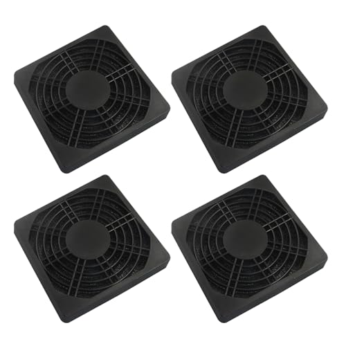 Bivethoi 90mm Dustproof Fan Filter, Black, 4 Pcs