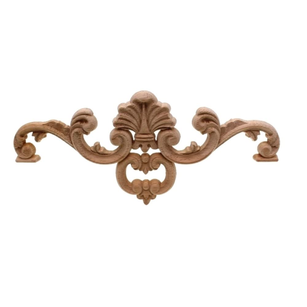 Sculpture sur bois applique lit armoire patch linteau motif fleur relief C