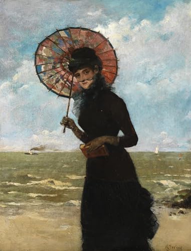 Toile murale abstraite haut de gamme Alfred Emile Stevens impression d'art salon 60x90cm
