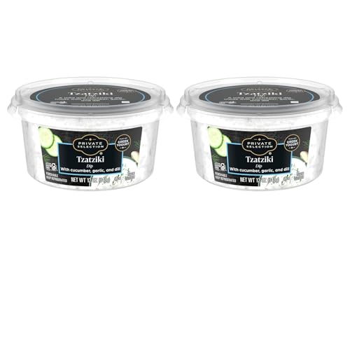 Tzatziki Greek Yogurt Dip with Cucumber and Dill, Creamy Spread,