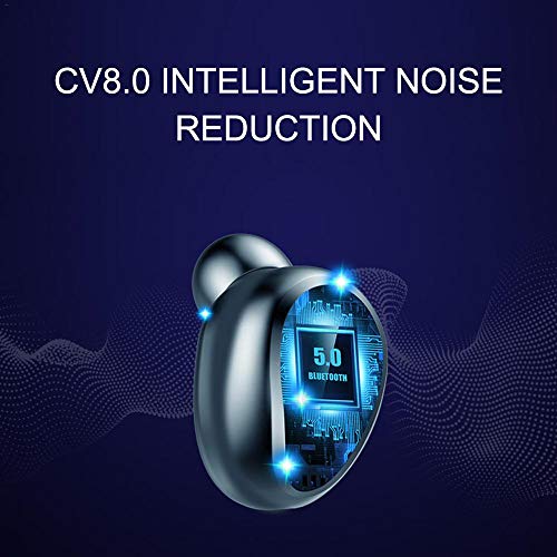 Andoer BT 5.0 Fone de ouvido sem fio Fone de ouvido estéreo 8D Fone de ouvido esportivo Mini fone de