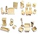 VDP Freda - Set mobili per casa di Bambola, in Legno, 28 Pezzi
