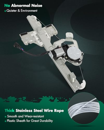 Image of SCITOO Power Window Regulator and Motor fit for 2006 2007 2008 2009 2010 for Hummer H3 Rear Left Side 741-202