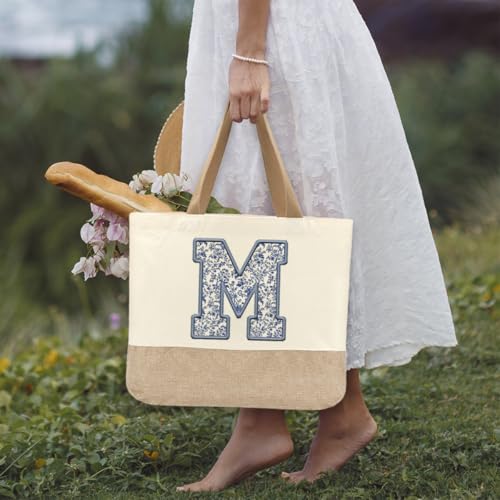 Bolsa Tote de Lona Initial Canvas para Mujer miniatura 3