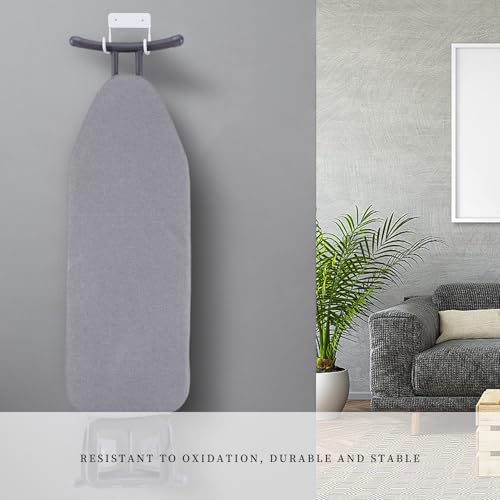 1 Stück Bügelbrett Wandhalterung,Bügelbrett Aufhängen,Bügelbrett Aufhänger,Bügelbrett Halterung Tür,Bügelbrett Halterung,Aufhänger Wandmontage,Für Kleine Und Große Bügelbrett-Aufbewahrungshaken