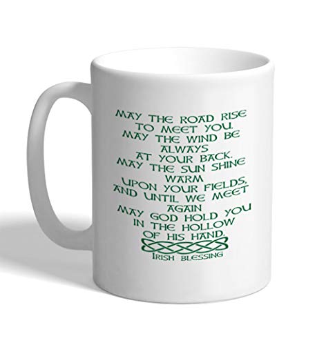Taza de café cerámica de 11 onzas diseño irlandés miniatura 1