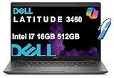 Dell Latitude 3450 3000 Business Laptop (14' FHD Anti-Glare, Intel Core i7-1355U, 16GB DDR5 RAM, 512GB SSD), Backlit KB, Fingerprint, RJ-45, 1080p IR Webcam, Wi-Fi 6E, IST HUB, Win 11 Pro w/Copilot