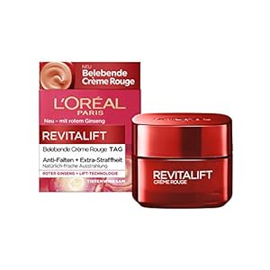L’Oréal Paris Tagespflege, Revitalift Belebende Crème Rouge, Anti-Aging Gesichtspflege, Anti-Falten, Extra-Straffheit…