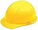 Hard Hat, Front Brim, Ylw, 4-pt.Slide-Lock
