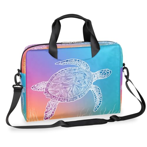 Maletín para portátil 15.6-16 pulgadas Diseño de tortuga marina miniatura 1