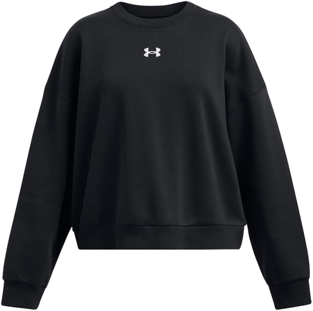 Amazon.com: Under Armour Girls' Rival Fleece Oversized Crew, (001