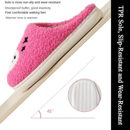 Halloween Pumpkin Slippers for Women Men Girl Warm Slides Cozy Fluffy Plush Fuzzy Skull Spider Indoor Outdoor Shoes2