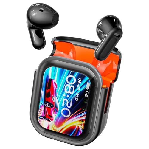 NE20 AI-Übersetzer-Ohrhörer Echtzeit 3-in-1 Bluetooth 6.0 Übersetzer-Kopfhörer mit 6 Übertragungsmodi LCD-Touchscreen für 135 Sprachen/Akzente 60 Stunden Spielzeit für Reisen
