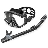 snorkel mascara Aplicación: Es adecuado para snorkeling, natación, practicar surf, tableros de boogie y mucho más. Un tamaño disponible para hombres y mujeres.