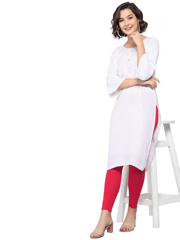 Image of NGT Super Cotton (Pack of 3) Ankle Length Leggings for Women and Girls.