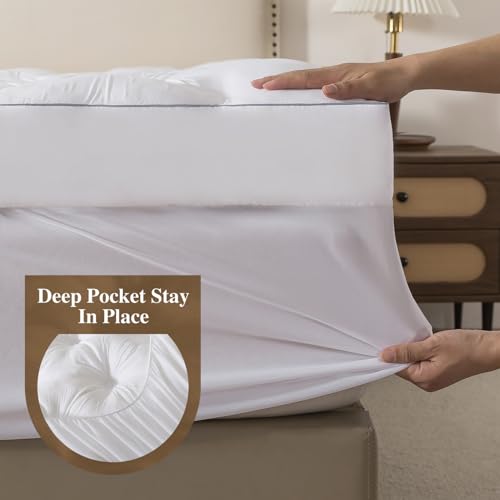 WhatsBedding 5 Inch Memory Foam Mattress Topper (Queen, 60x80),Deep Pocket - image 5