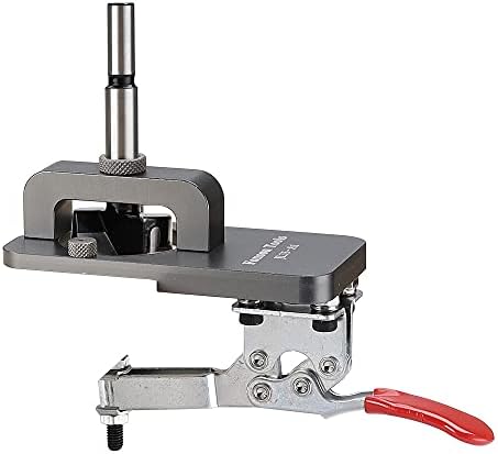 Riiai 35mm Cabinet Hinge Jig Drilling Hole Puncher, Accurate Locking Woodworking Dowel Jig Drill Guide Locator for Door Concealed Installation Household Tools
