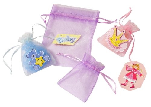 Creapop Organza Bags Lilac 13 x 10 cm Pack of 12