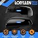 LOIYLLEN Driver Side Mirror Cover Replacement for Ford Edge 2015 2016 2017 2018 2019 2020 - Left Side Mirror Covers, Rear View Mirror Cap Accessories With Lamp, Black