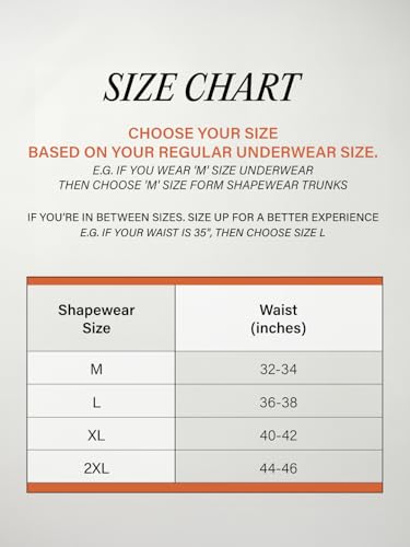 Image of DAMENSCH Men's Compression Shapewear Trunk, Comfortable Stretchy Body Shaper, Posture Correcting Tummy Tucker, Breathable Support Underwear