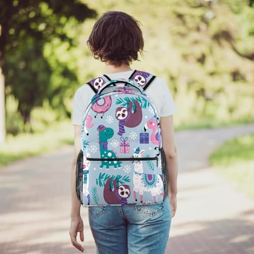Sac à dos ordinateur portable avec grand compartiment voyage 40cm - 6