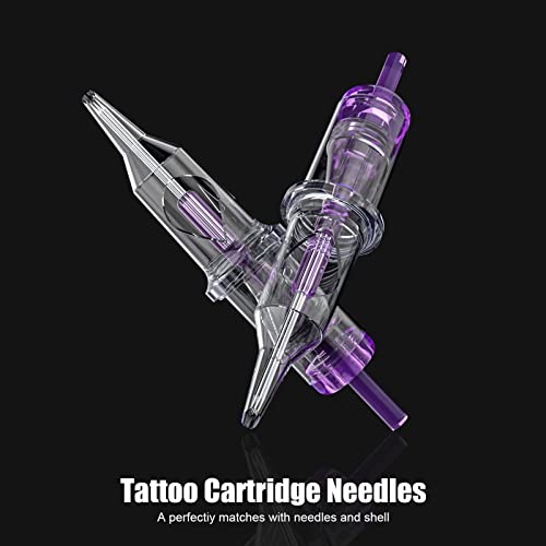 Wormhole Tattoo CN-T1201RL-1 Cartridge Needles, 20Pcs 1Rl Disposable Tattoo Needle Cartridges Standard 1 Round Liner For Rotary Tattoo Machine Pen Cartridge Machine Permanent Makeup thumb #3