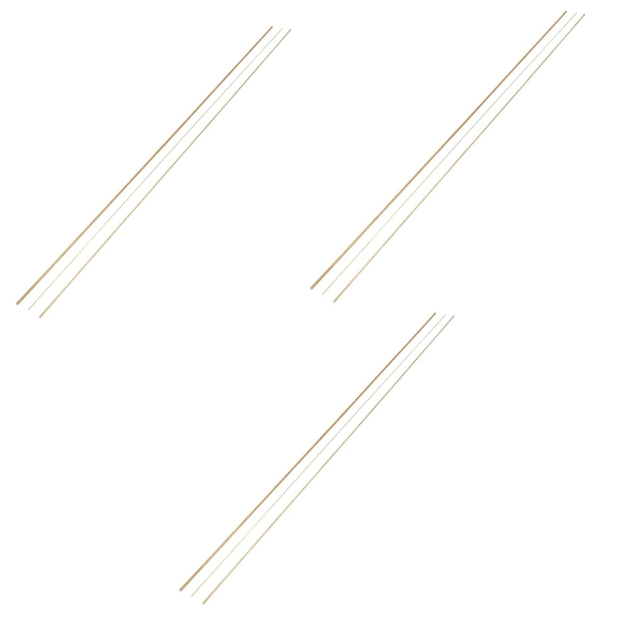 Alipis 9pcs Solid Brass Round Rods Kit for Crafting Brass Rods and Easy to Use Craft Materials for Handle and Creative Projects