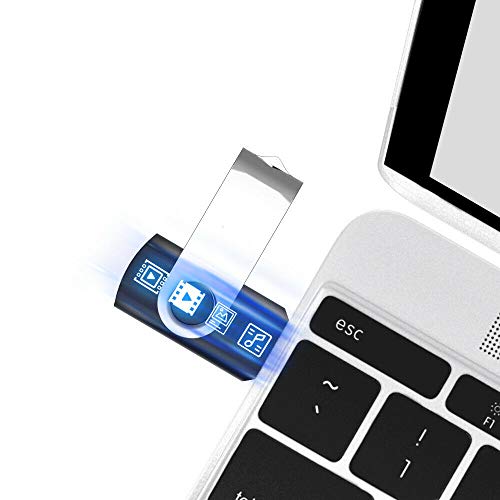 USB Flash Drive, 2.0 Thumb Drive for Computer/Laptop, High Speed Memory Stick for Storing Photo/Video/Music/File, External Data Storage Jump Drive with Rotated Design (1 TB)