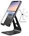 Nulaxy Phone Stand, Adjustable Cell Phone Stand, Phone Holder for Desk, Desktop Holder, Cradle, Dock Compatible with Nintendo Switch, iPhone Xs Xr 8 X 7 6 6s Plus SE 5 5s 5c, All Smartphone - Black