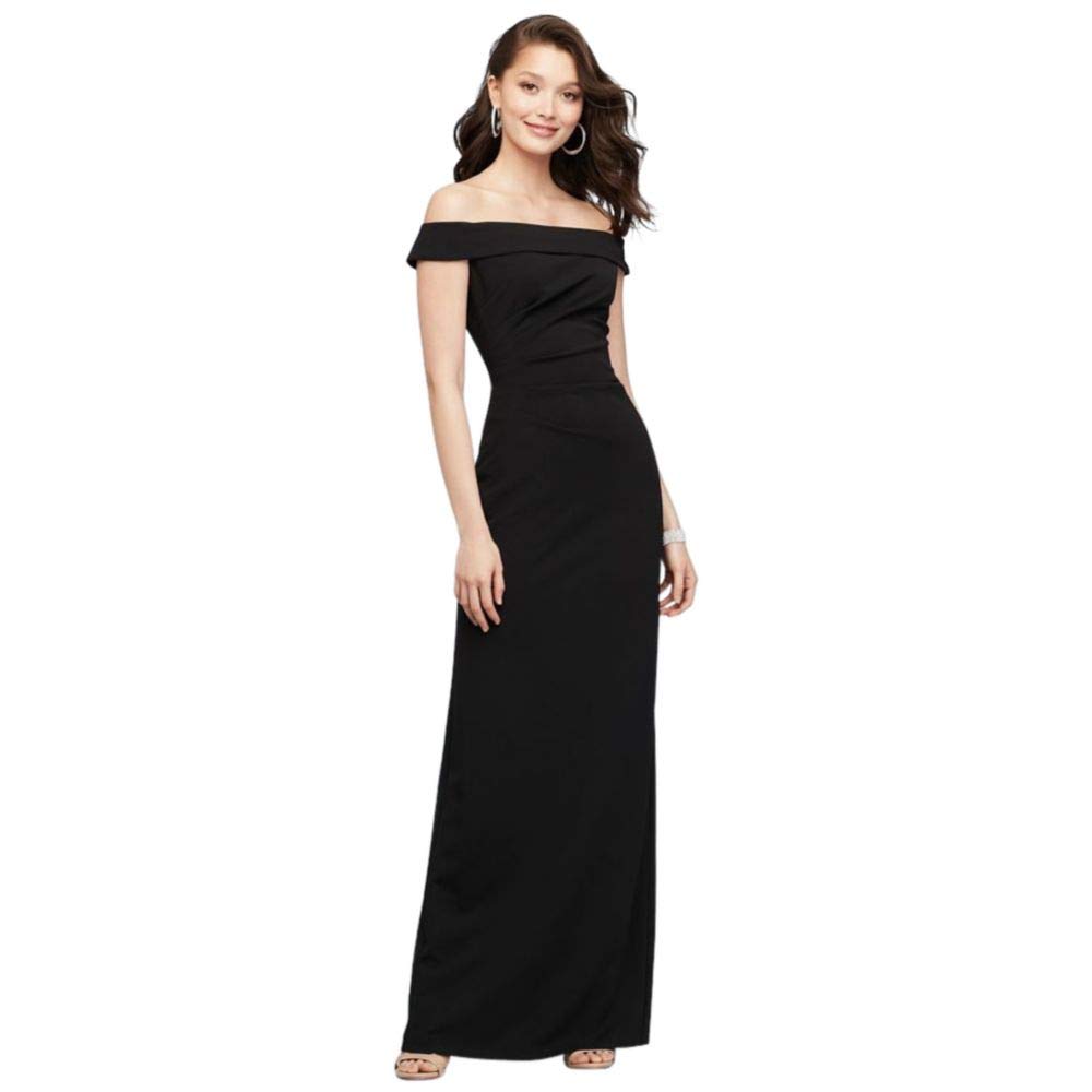 black lace off the shoulder maxi dress OFF-SHOULDER FLORAL LACE COLUMN DRESS IN BLACK | CULT MIA