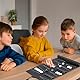 Chingcoo Backgammon Reisespiel, Tragbares Reise Backgammon Set, Klassisches Brettspiel für Erwachsene und Kinder ab 3 Jahren, 2 Spieler, Leder, Grau