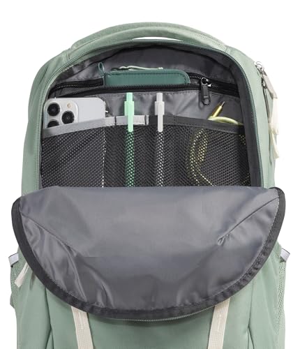 Image of The North Face Women's Vault Everyday Laptop Backpack - Commuter Travel Bag, Water-Repellent, Spacious Main Compartment, Slate Moss /White Dune, One Size