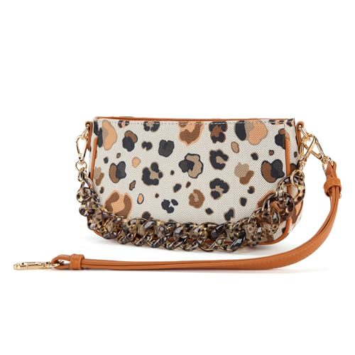 Bolso pequeño de hombro Wrangler estampado de leopardo miniatura 5