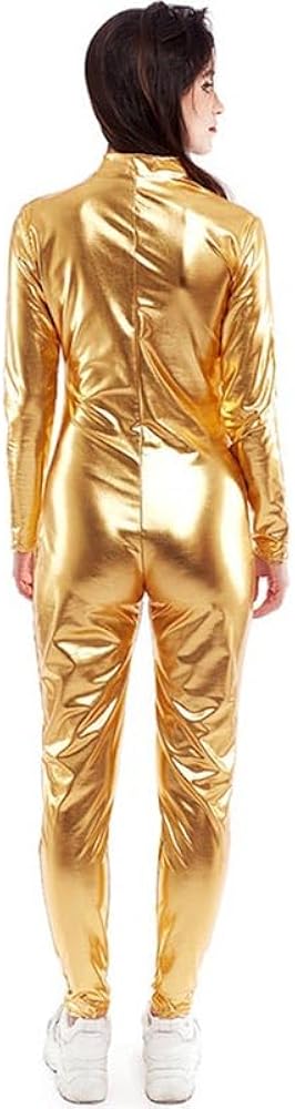 Disfraces Para Fiestas Especiales Mono De Disfraz Metálico Con