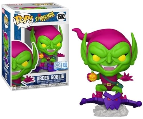 Funko Pop Marvel The Animated Series - Spider-Man Green Goblin #1502 | Figurine en vinyle à collectionner | Méchant classique de la série animée des...