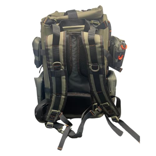 Generic Waterproof Roll Top Bug Out Survival Backpack with External Molle Packs, 30L, Green - Image 3