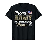 Retro Proud Army National Guard Mom Military Pride Costume T-Shirt